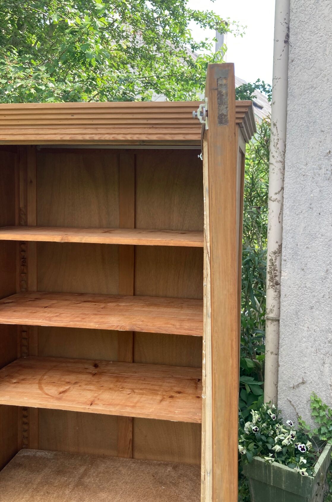 Vintage glazed Parisian wardrobe