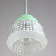 Small Mid-century Turquoise Glass Ceiling Lamp, 60s