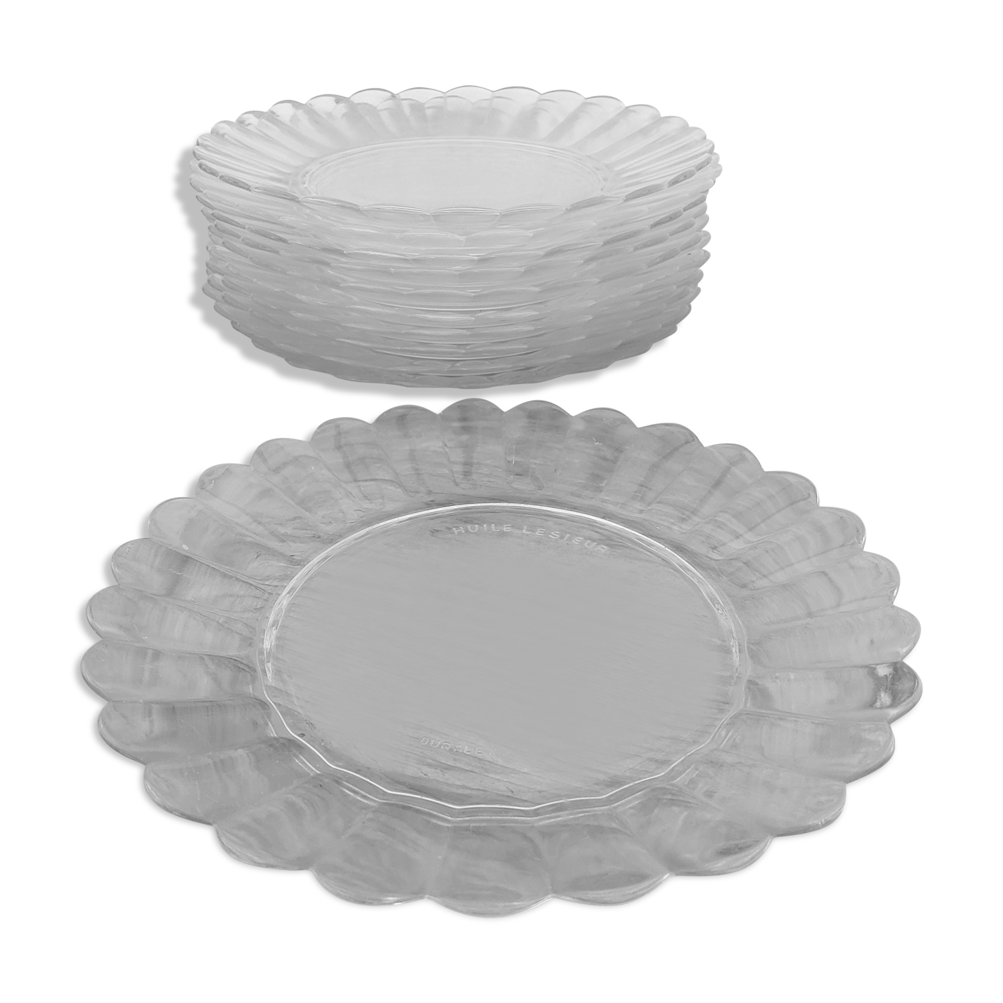 Dessert plates duralex huile lesieur