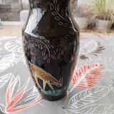Art Deco vase from the 60s with deer designs