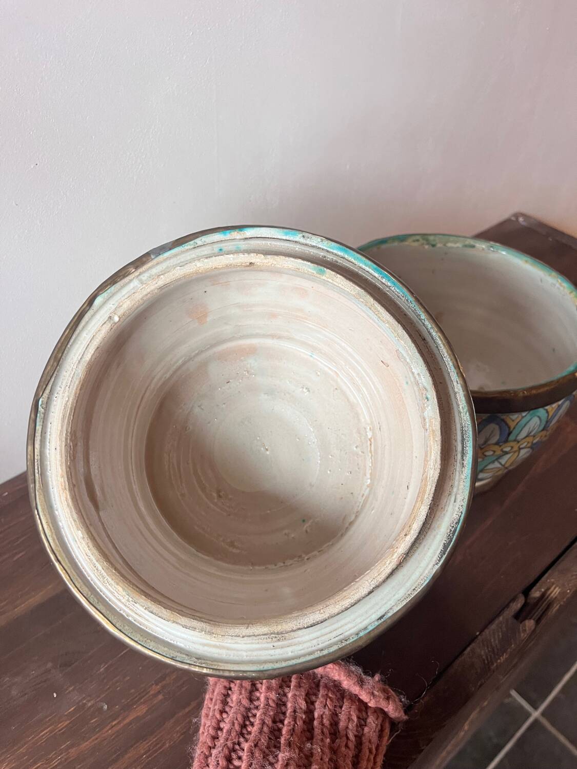 Butter jar Jobbana Morocco - original faience from Fes