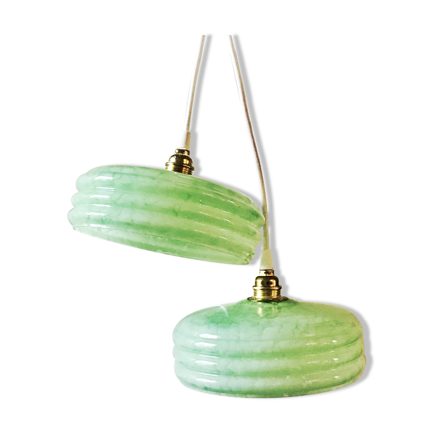 Paire de baladeuses vintage