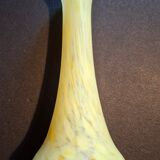 Yellow blown glass soliflore