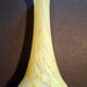 Yellow blown glass soliflore