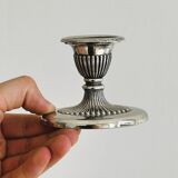 Pair of antique metal candlesticks