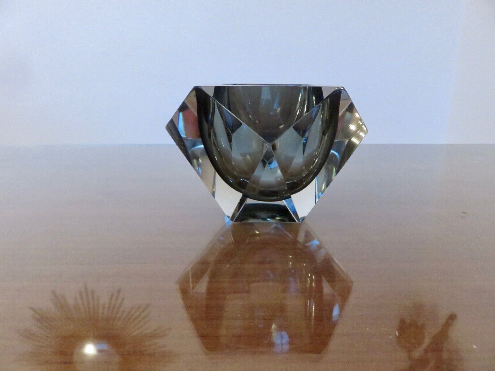 Cendrier et briquet de table en verre de Murano 1970