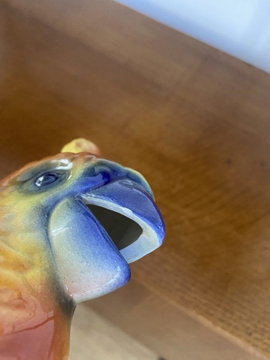 PARROT PITCHER IN ST CLEMENT'S SLURRY