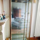 Lot gilded showcases and wood 70s