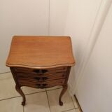 Pair of old wooden bedsides