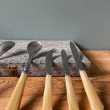 Ménagère de 29 pièces « la trompette » en inox et corne