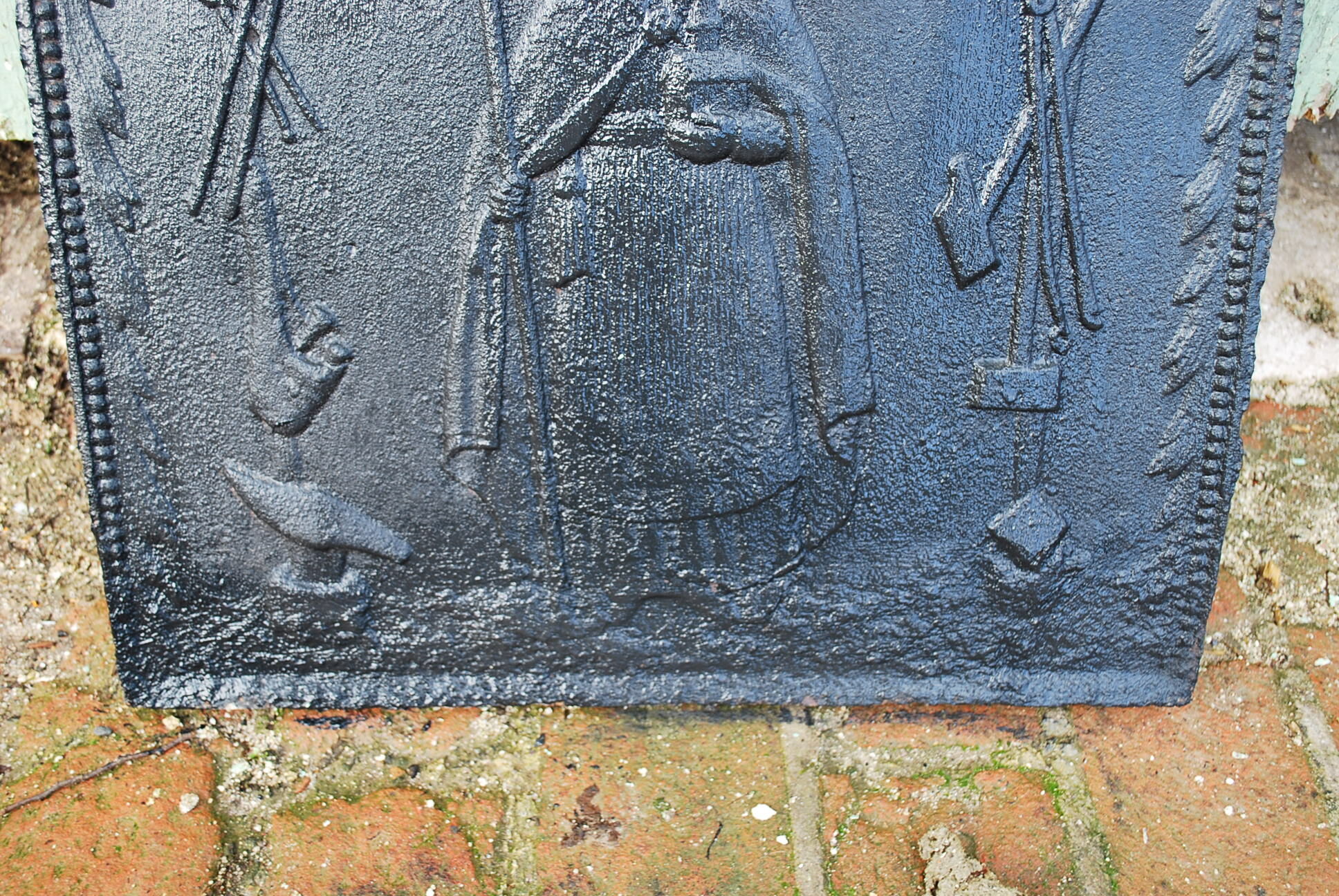 Chimney plate and pair of channels