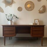 Danish Falster Teak Desk by Svend Madsen, 1960s