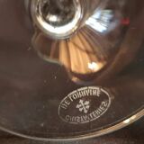 Set of 6 Lorraine crystal wine glasses