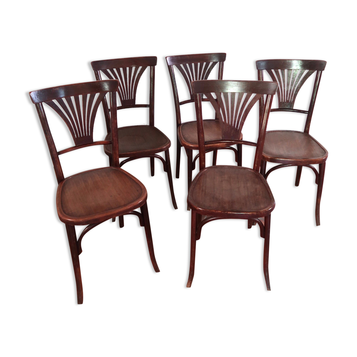 Lot de 5 chaises bistrot