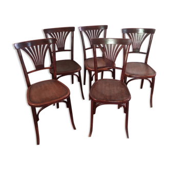 Lot de 5 chaises bistrot