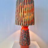 Atmospheric table lamp upcycled from Übelacker ceramic vase.