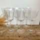 6 "octime" stemmed glasses by Luminarc France