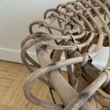 Vintage rattan stool