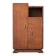 Art Deco cabinet, asymmetrical art deco cabinet, wood cabinet 40s