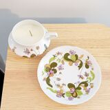 Vintage candle dried flowers