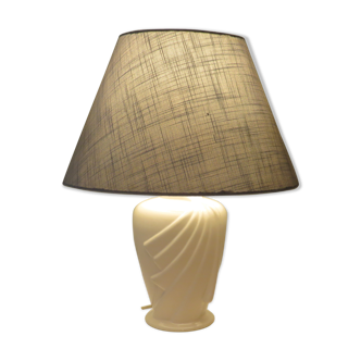 White ceramic lamp from the 1980s