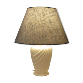 Lampe en céramique blanche des années 1980