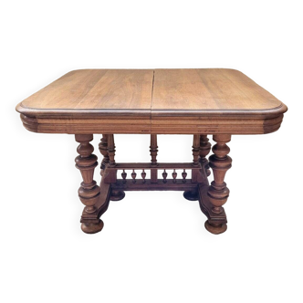 Henri II / Renaissance Table In Solid Walnut