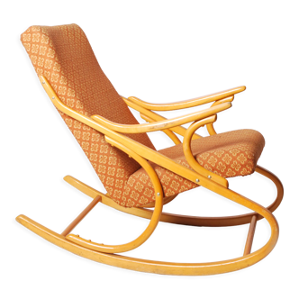 Rocking-chair en bois courbé de Ton, années 1960, Tchécoslovaquie