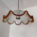 Murano glass flower pendant light from the 70s