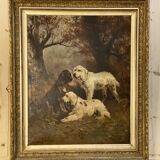 Henry Schouten (1864-1927) Hunting Dogs at Rest -