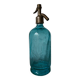 Old blue glass siphon