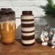 Vintage West German Vase Tall Brown #792