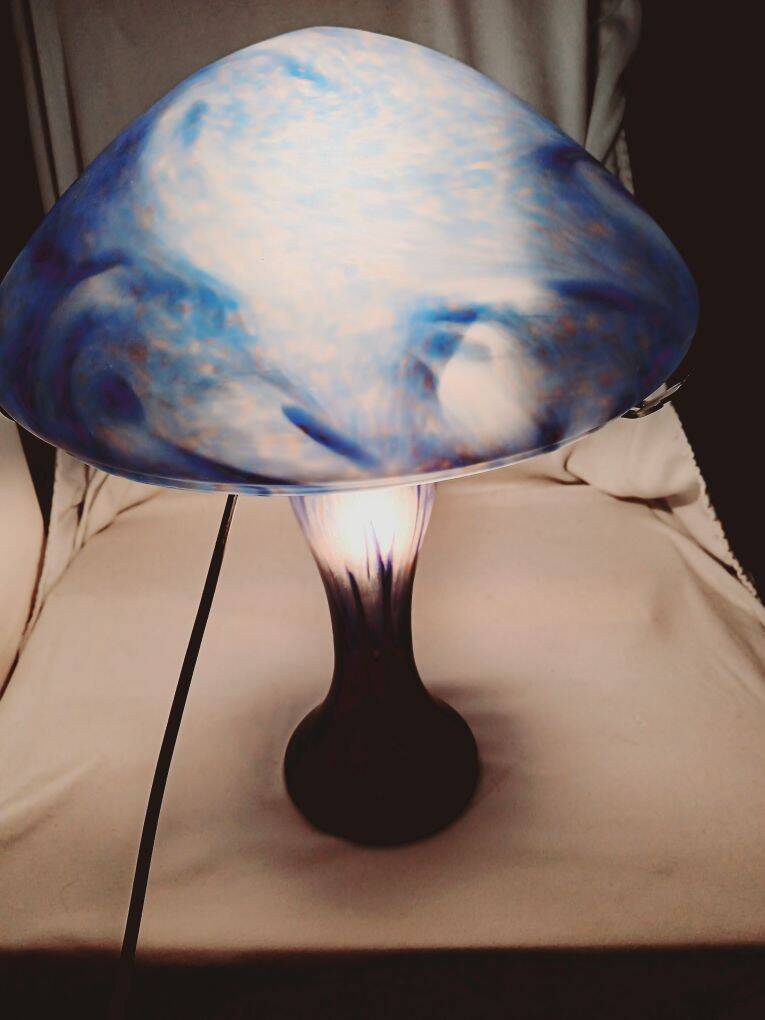 Lampe champignon Verrerie de Vianne