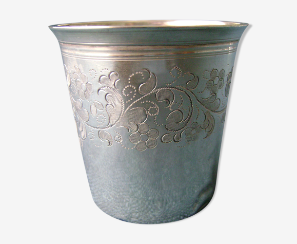 Timbale en argent massif Poinçon Minerve