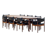 Extendable dining room table and chairs (by Kristian Solmer Vedel)