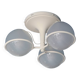 Gino Sarfatti metal and glass 'Le Sfere Plafone 2042/3' ceiling lamp for Arteluce