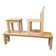 Maison regain set of 3 pieces in solid elm from the 70s and 80s.