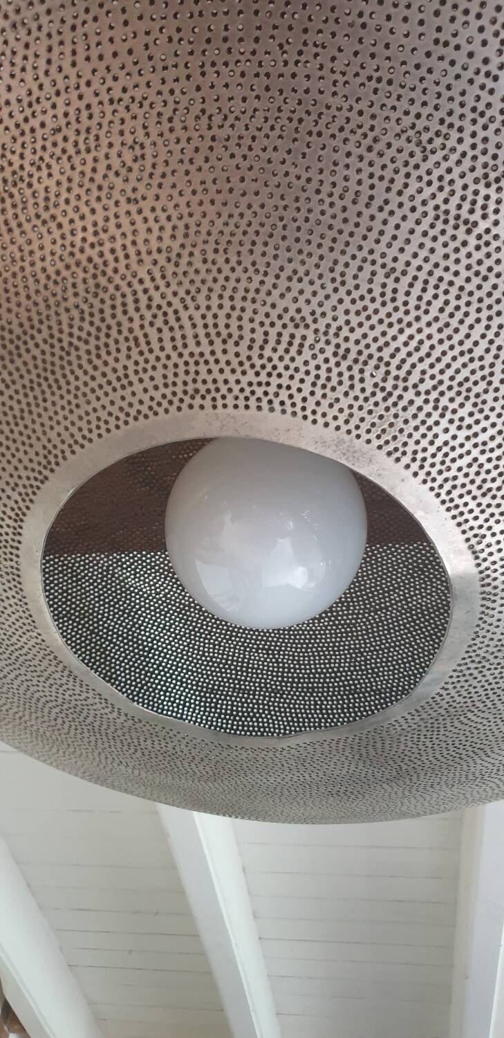 Perforated metal pendant D65