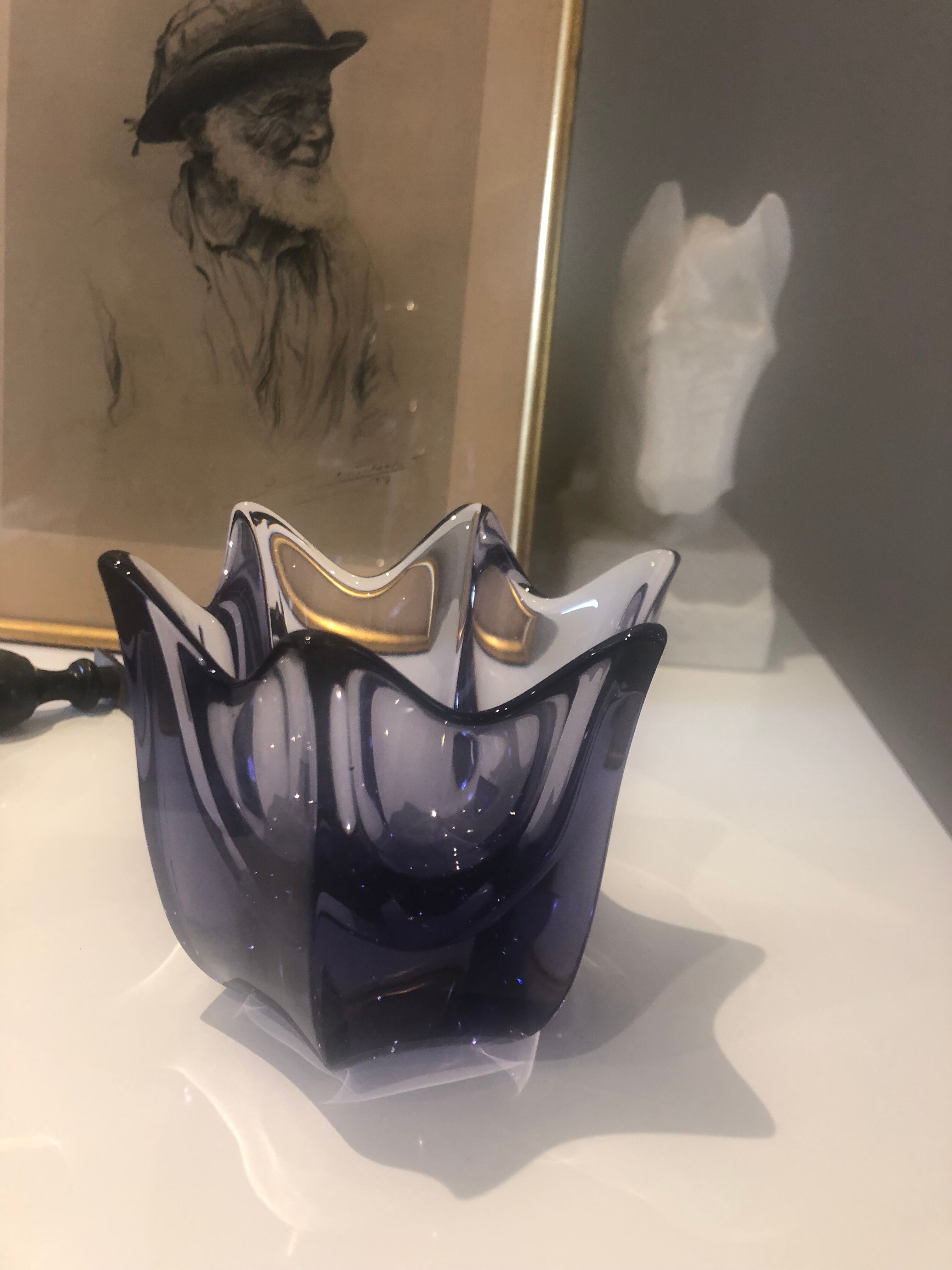 Tulip cup swedish crystal orrefors