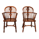 Pair of English Windsor Armchairs