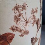 Large vintage lampshade with dried flowers