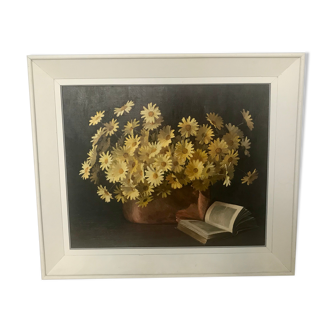 Huile sur toile Bouquet de fleurs d’Elizabeth Rouvière