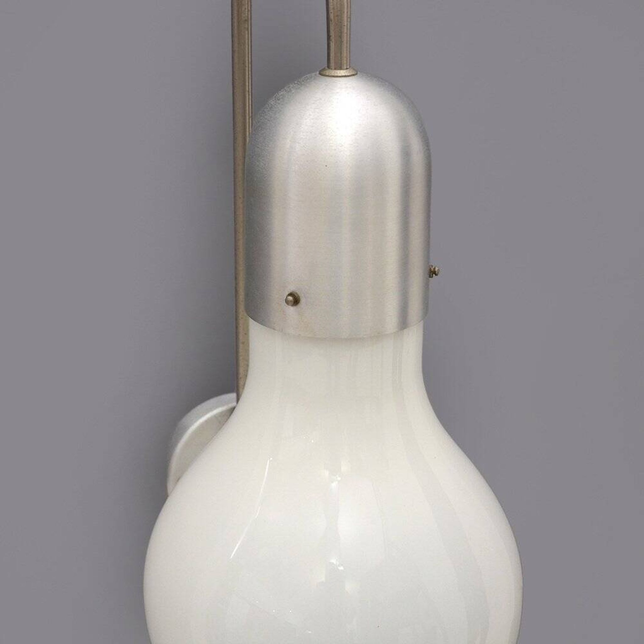 Wall lamp with glass diffuser by Stilux Milano, 1960s.