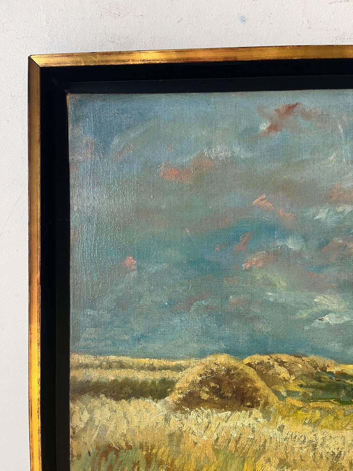 Harvesters, oil on canvas, signed