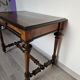 Napoleon nineteenth century desk in solid walnut and mahogany veneer