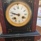 Clock bollard, marble and gilded regulation, to be revised.