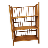 Vintage rattan folding shelf/bookcase
