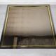 Mirror square brass design
