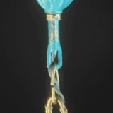 Vintage brass pendant lamp