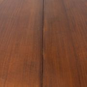 Round table in wood and brass vintage 1960s design luciano frigerio
